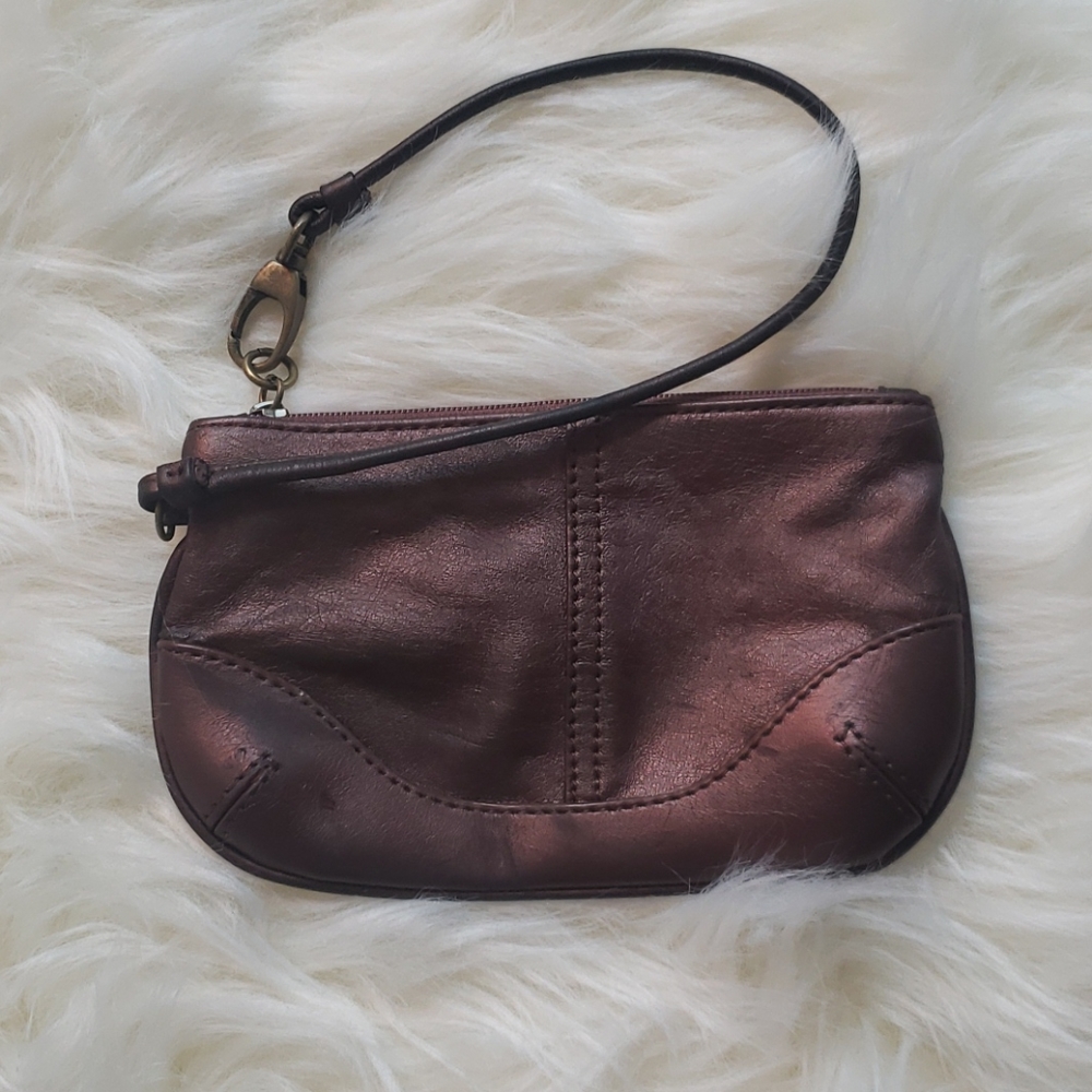 Brown wristlet